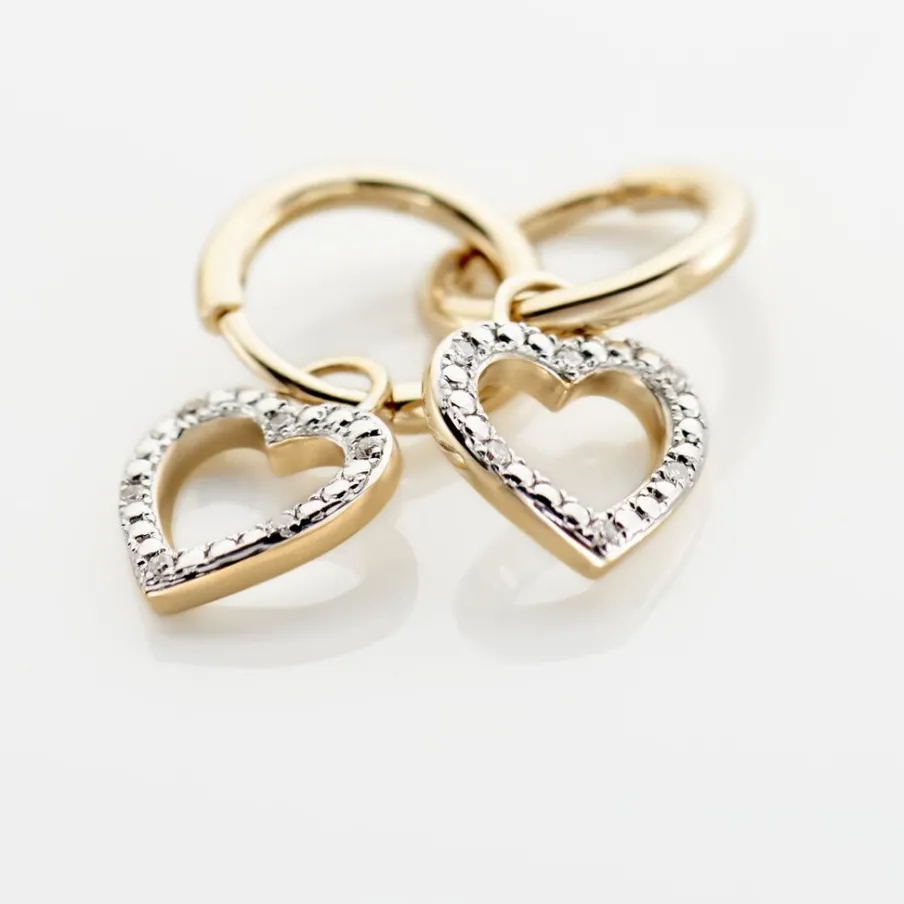 Histoire d'Or Créoles Belitana Or Jaune Diamant