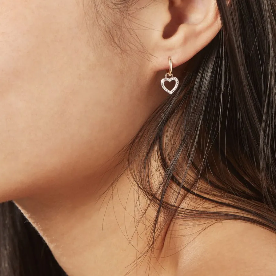 Histoire d'Or Créoles Belitana Or Jaune Diamant