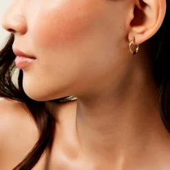 Histoire d'Or Créoles Bethanie Acier Jaune