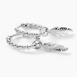 Histoire d'Or Créoles Callie Argent Blanc