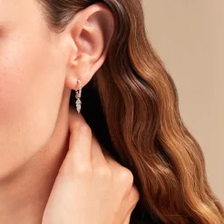 Histoire d'Or Créoles Callie Argent Blanc