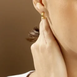 Histoire d'Or Créoles Casilda Acier Jaune