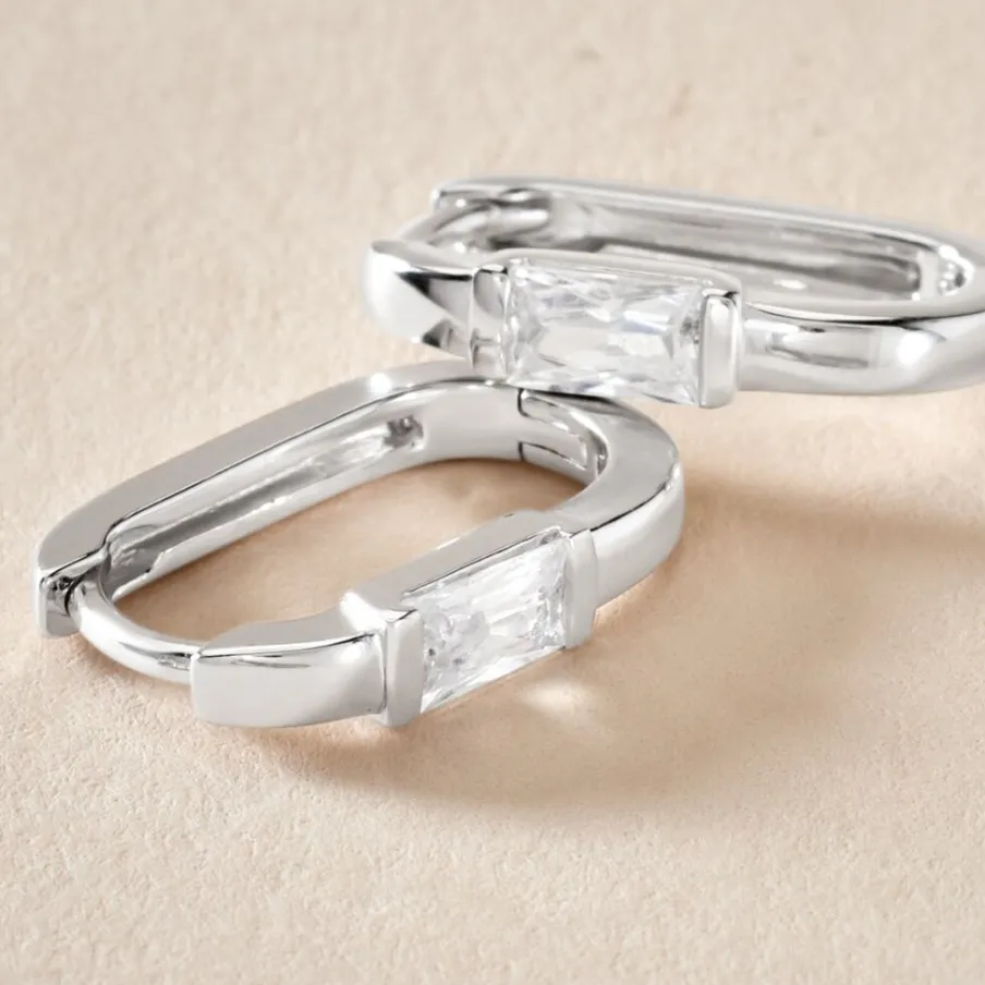 Histoire d'Or Créoles Celyn Argent Rhodié Oxyde De Zirconium