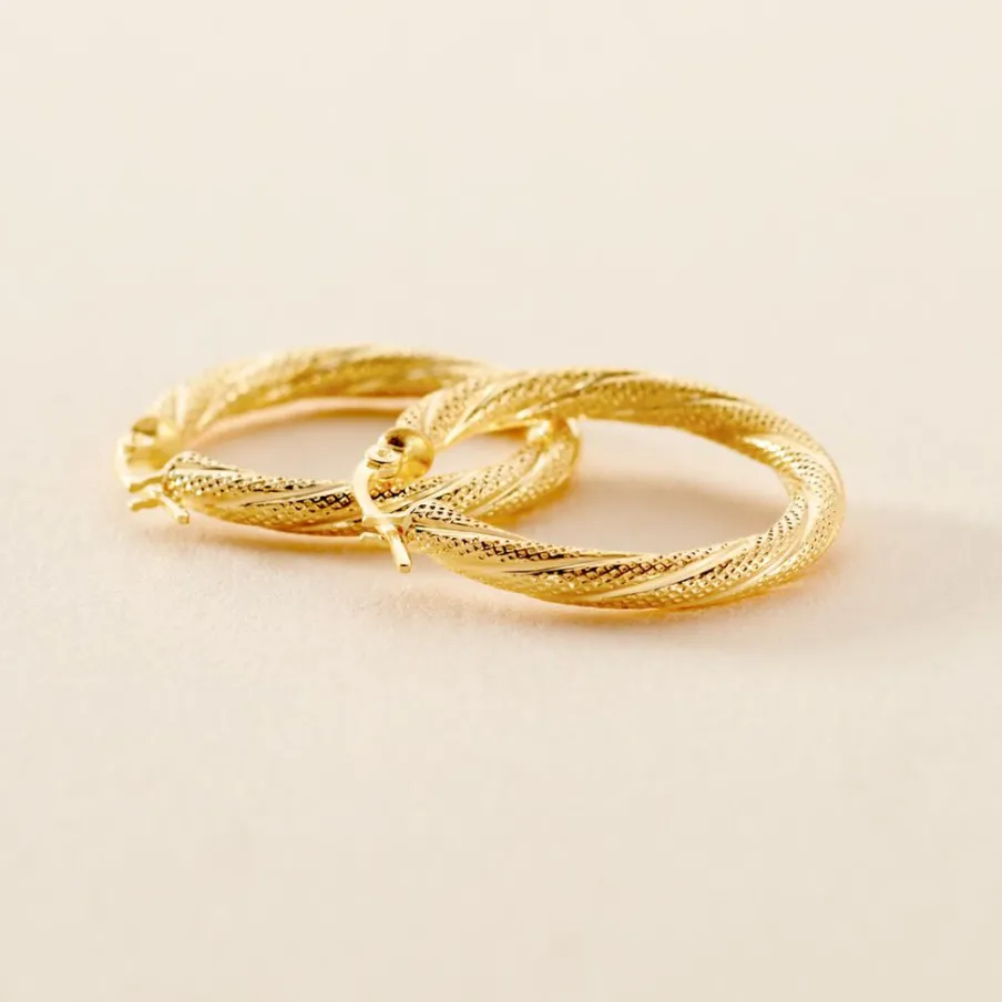 Histoire d'Or Créoles Clematis Or Jaune