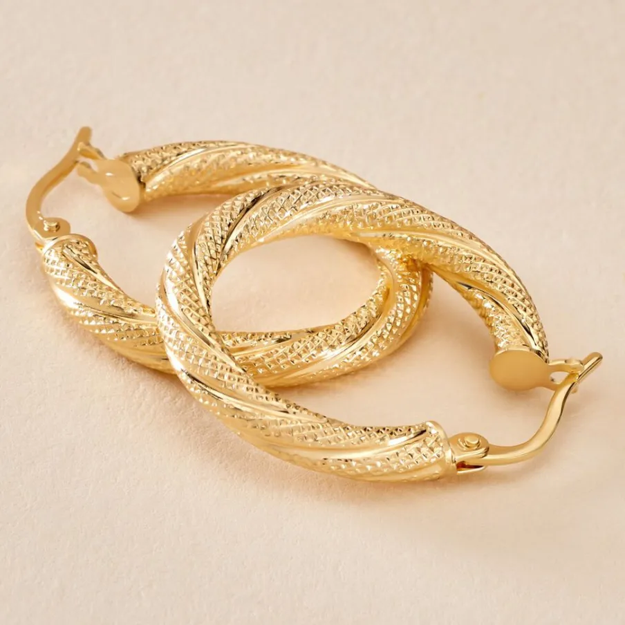 Histoire d'Or Créoles Clematis Or Jaune