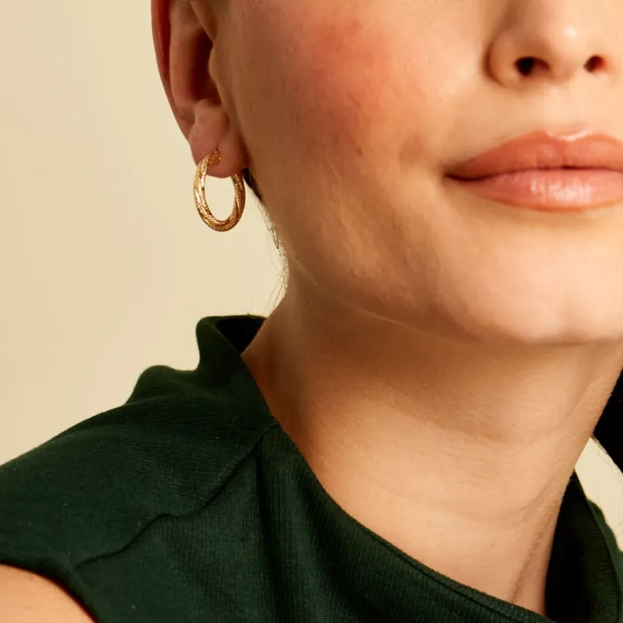 Histoire d'Or Créoles Clematis Or Jaune