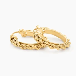 Histoire d'Or Créoles Cordeline Or Jaune