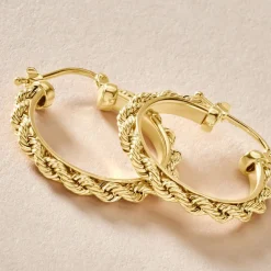 Histoire d'Or Créoles Cordeline Or Jaune