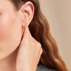 Histoire d'Or Créoles Corentine Argent Blanc Oxyde De Zirconium