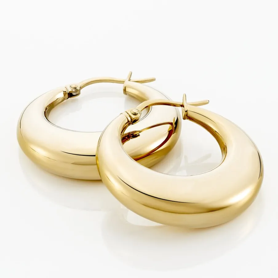 Histoire d'Or Créoles Creolia Acier Jaune