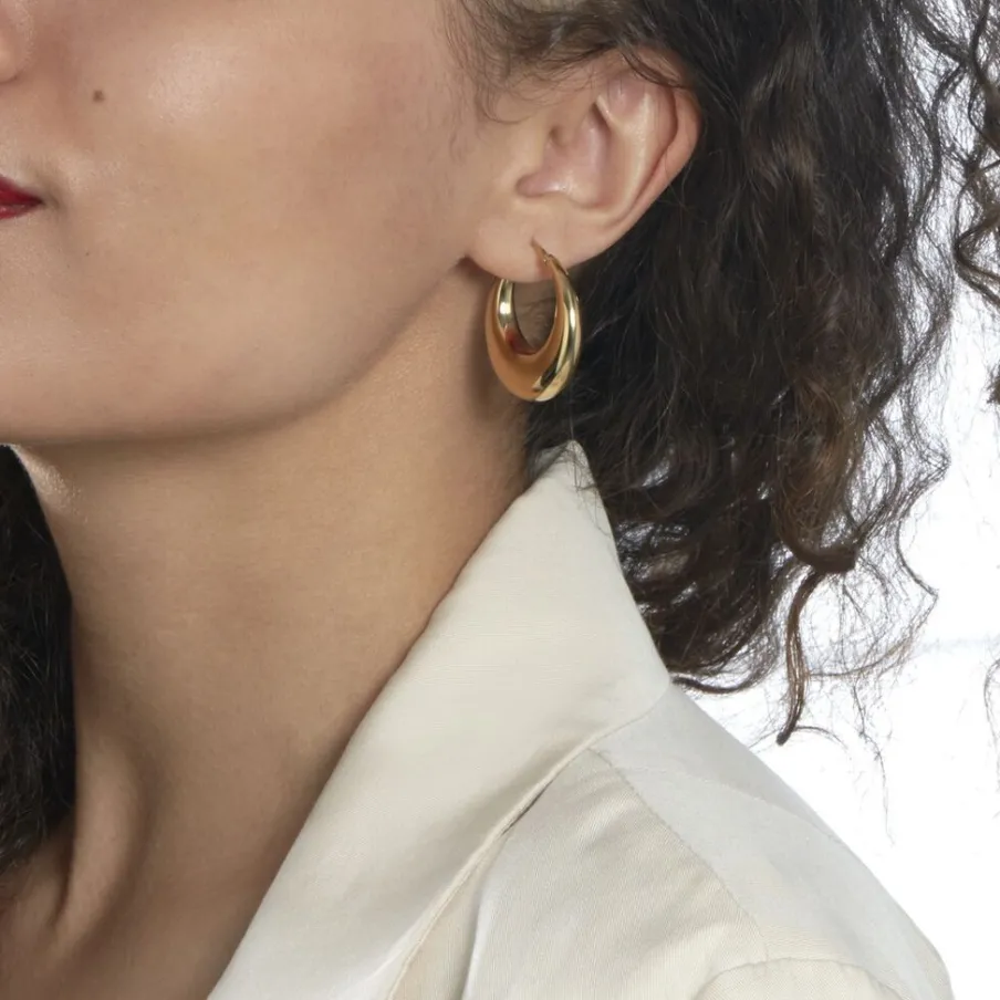 Histoire d'Or Créoles Creolia Acier Jaune