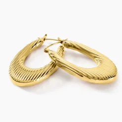 Histoire d'Or Créoles Dafnie Acier Jaune