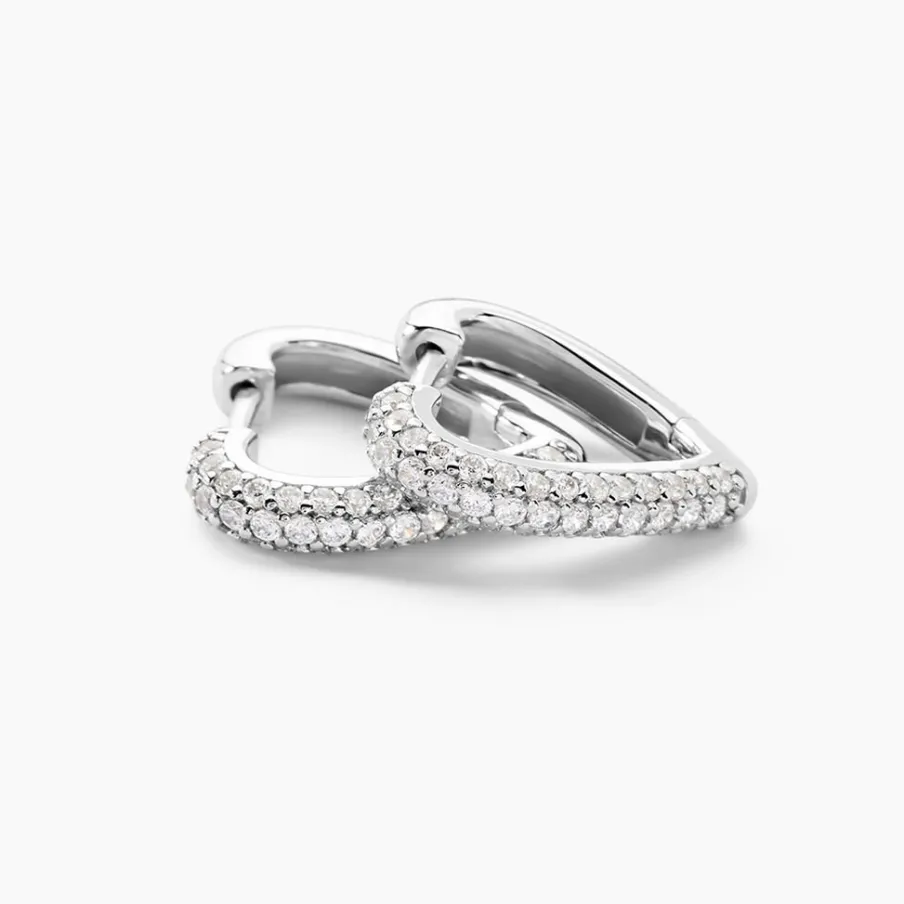 Histoire d'Or Créoles Declaration Argent Blanc Oxyde De Zirconium