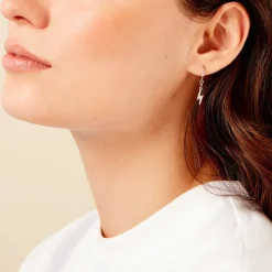 Histoire d'Or Créoles Diakha Argent Blanc