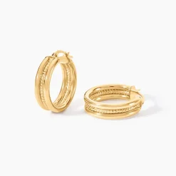 Histoire d'Or Créoles Dionysios Or Jaune