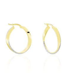 Histoire d'Or Créoles Doralynne Or Bicolore