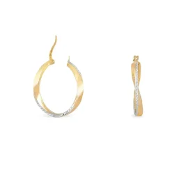 Histoire d'Or Créoles Doralynne Or Bicolore