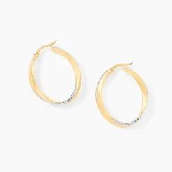 Histoire d'Or Créoles Doralynne Or Bicolore