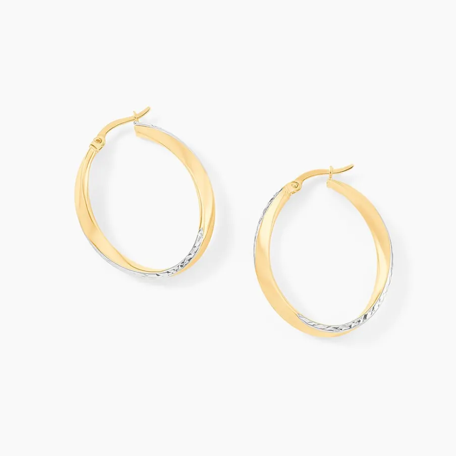 Histoire d'Or Créoles Doralynne Or Bicolore