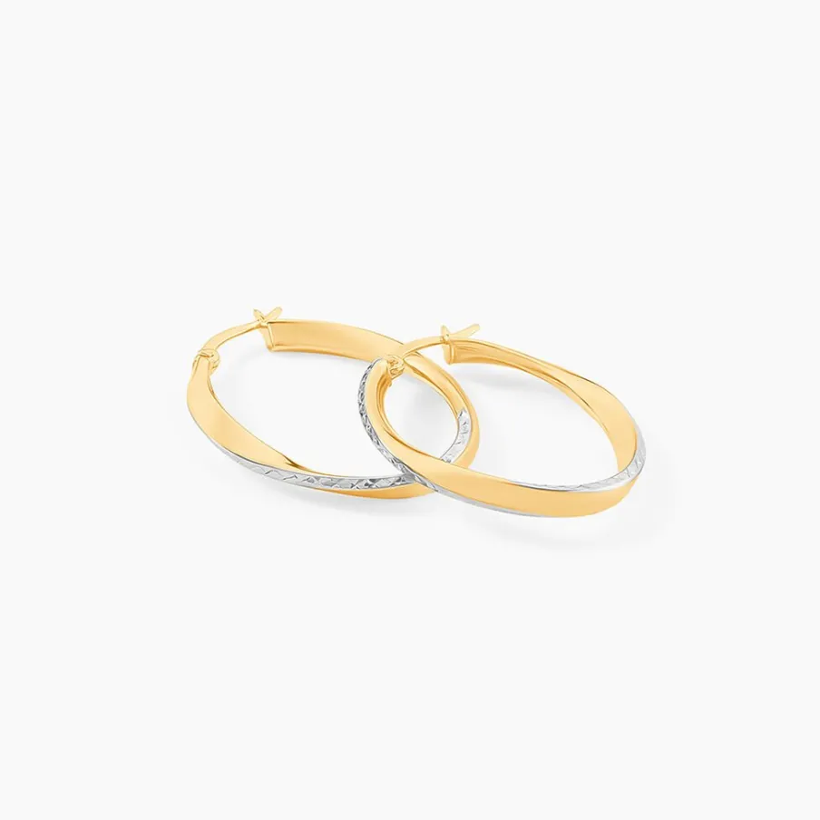 Histoire d'Or Créoles Doralynne Or Bicolore