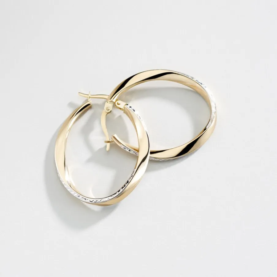 Histoire d'Or Créoles Doralynne Or Bicolore