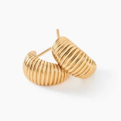 Histoire d'Or Créoles Dune Plaqué Or Doré