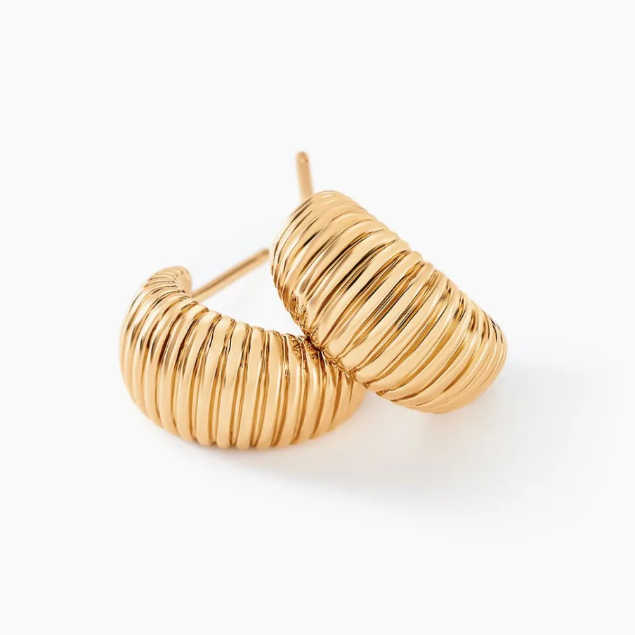 Histoire d'Or Créoles Dune Plaqué Or Doré