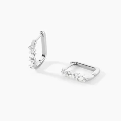 Histoire d'Or Créoles Eclat d'Aurore Argent Blanc Oxyde De Zirconium