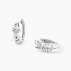 Histoire d'Or Créoles Eclat d'Aurore Argent Blanc Oxyde De Zirconium