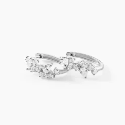 Histoire d'Or Créoles Eclat d'Aurore Argent Blanc Oxyde De Zirconium