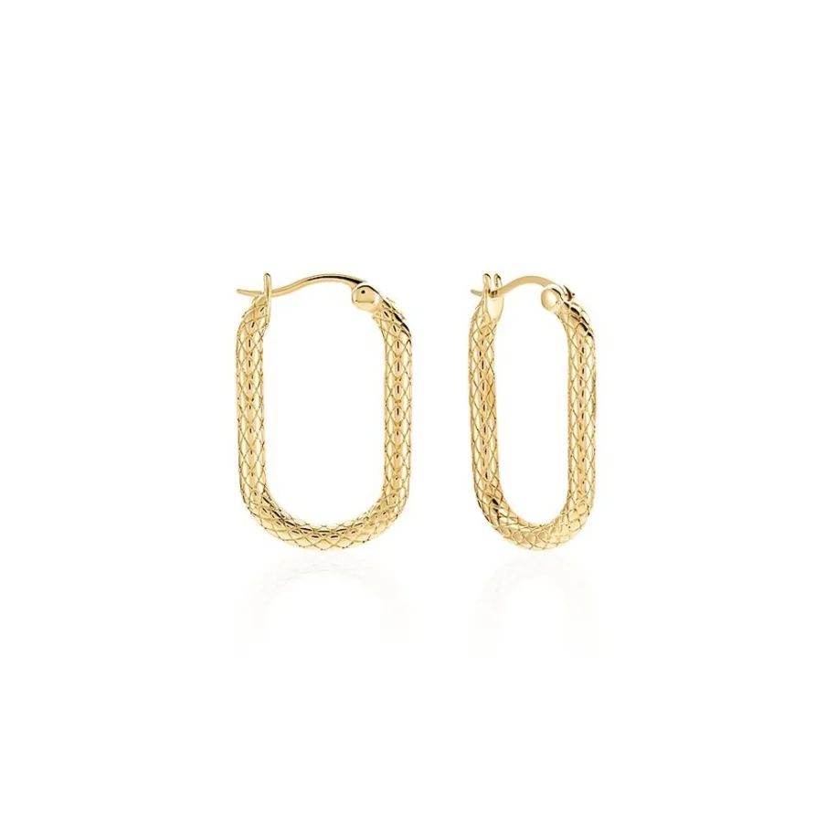 Histoire d'Or Créoles Edie Plaqué Or Jaune