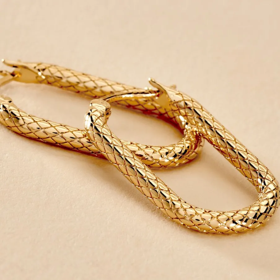 Histoire d'Or Créoles Edie Plaqué Or Jaune