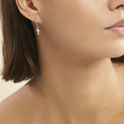 Histoire d'Or Créoles Elvyn Argent Blanc