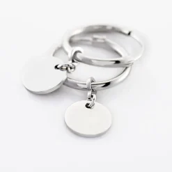 Histoire d'Or Créoles Elvyn Argent Blanc