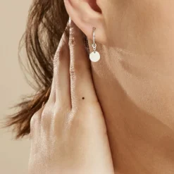 Histoire d'Or Créoles Elvyn Argent Blanc