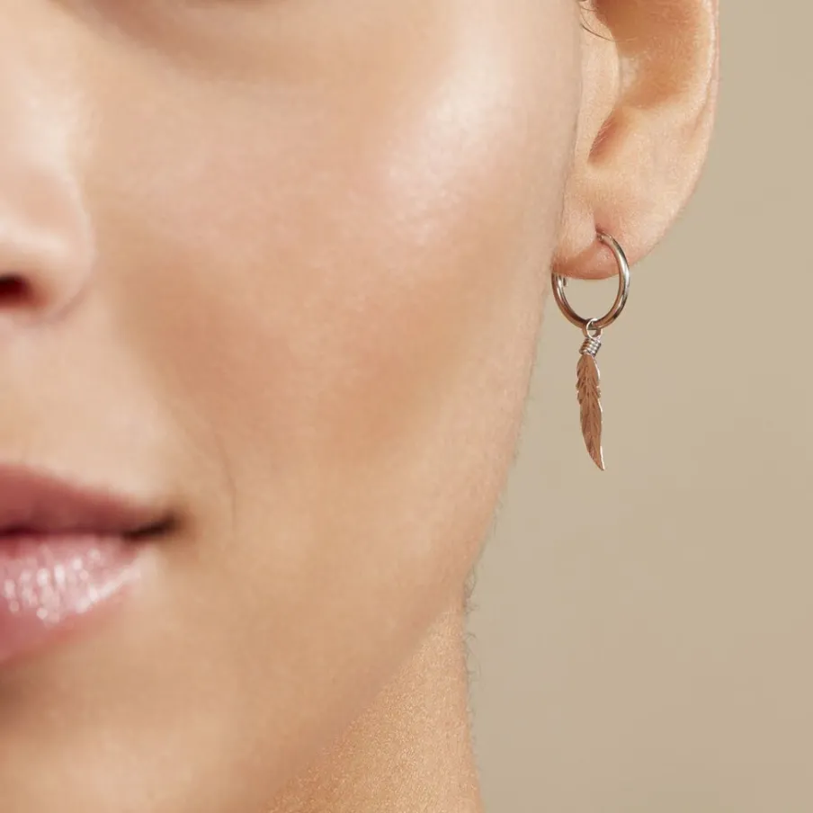 Histoire d'Or Créoles Elvyn Argent Blanc