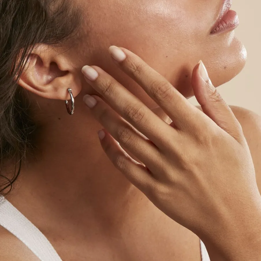 Histoire d'Or Créoles Esaias Acier Blanc