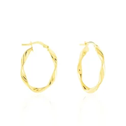 Histoire d'Or Créoles Falbala Or Jaune