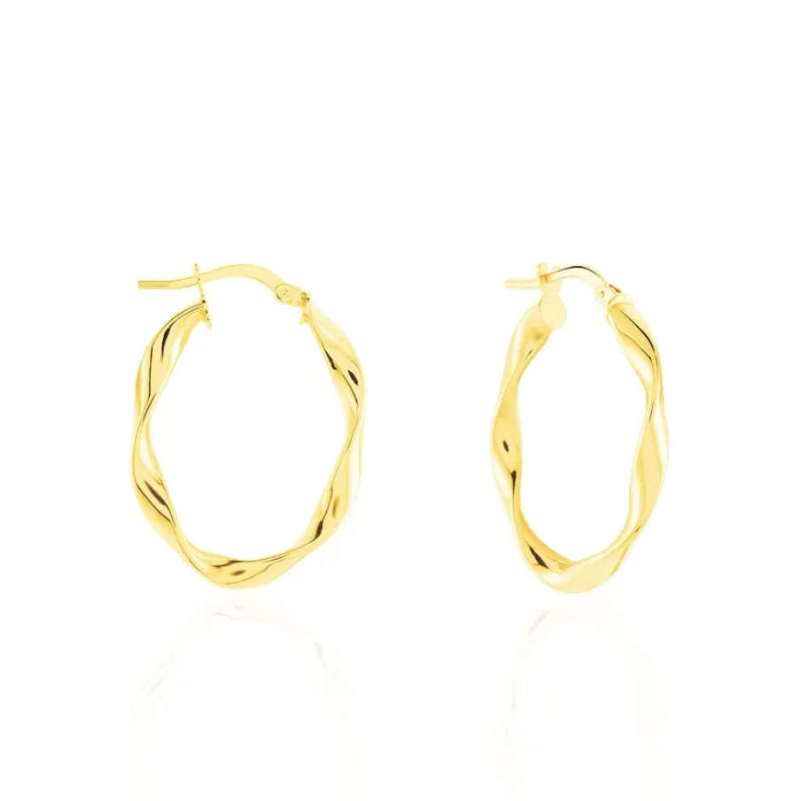 Histoire d'Or Créoles Falbala Or Jaune