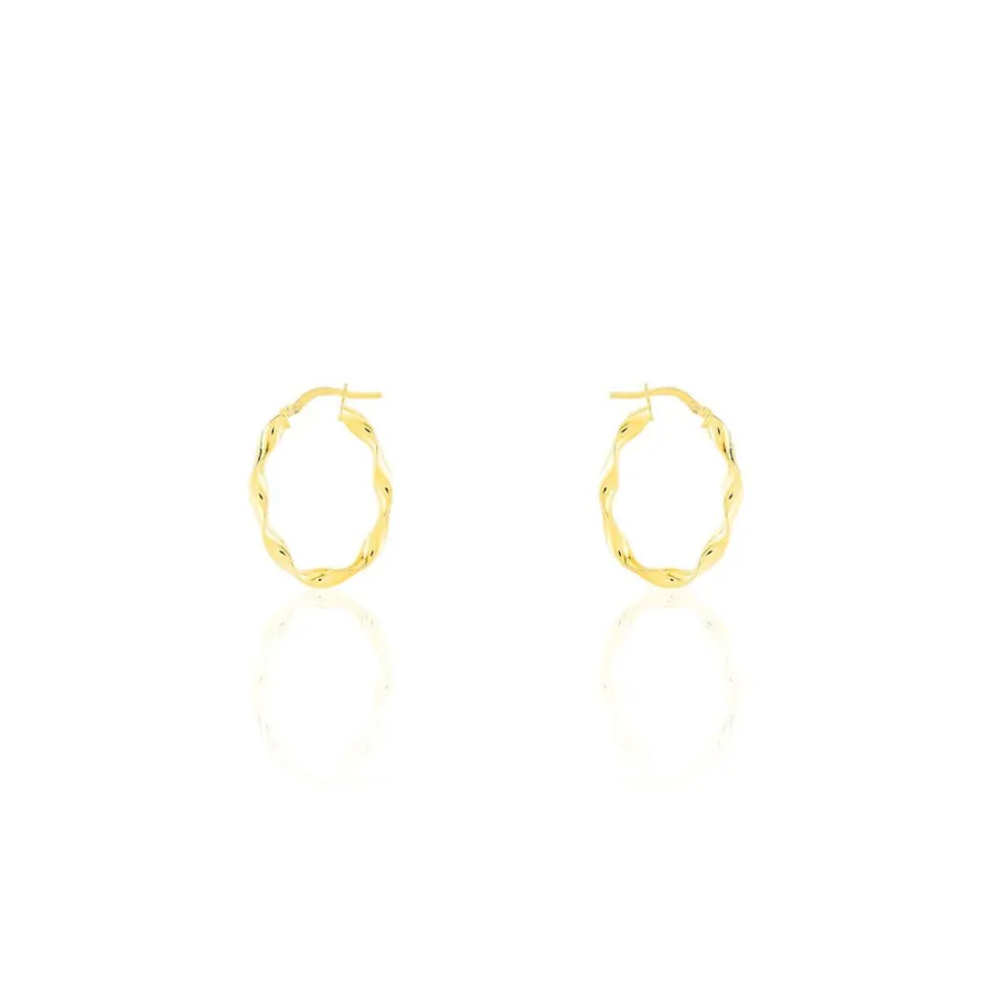 Histoire d'Or Créoles Falbala Or Jaune