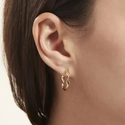 Histoire d'Or Créoles Falbala Or Jaune