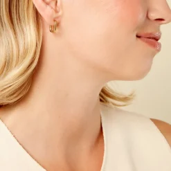 Histoire d'Or Créoles Fino Acier Jaune