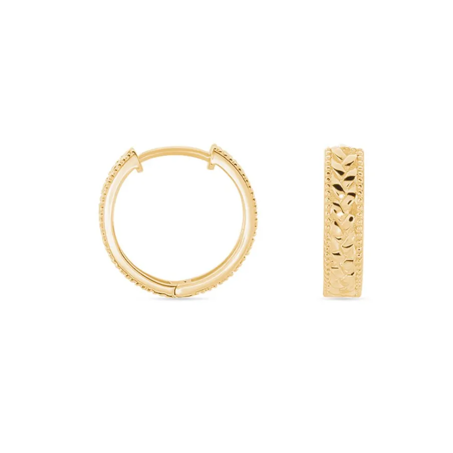 Histoire d'Or Créoles Gaia Plaqué Or Jaune