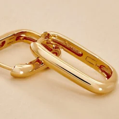 Histoire d'Or Créoles Githa Plaqué Or Jaune