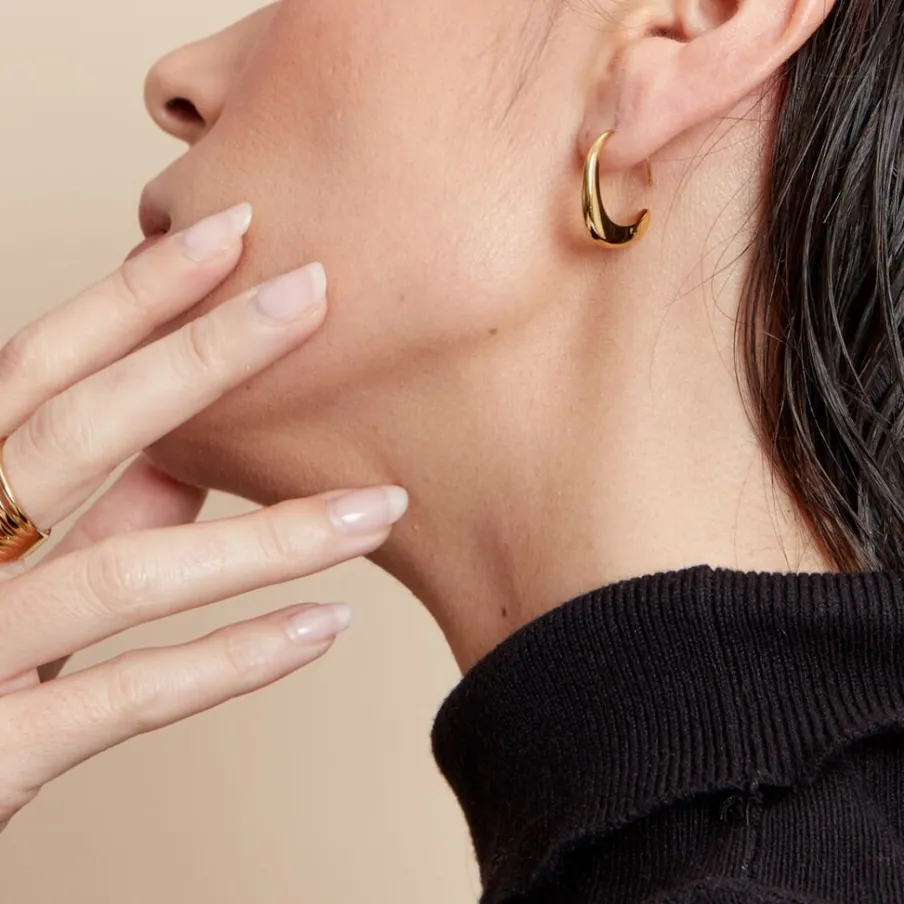 Histoire d'Or Créoles Gold Aura Acier Jaune