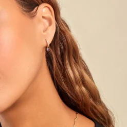 Créoles Grazyna Or Jaune Améthyste Oxyde De Zirconium-Histoire d'Or Hot