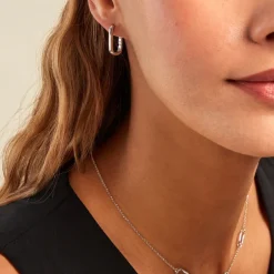 Créoles Hari Argent Argenté-Histoire d'Or Sale