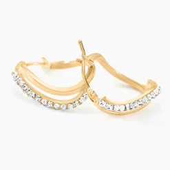 Créoles Hekate Or Jaune Strass-Histoire d'Or