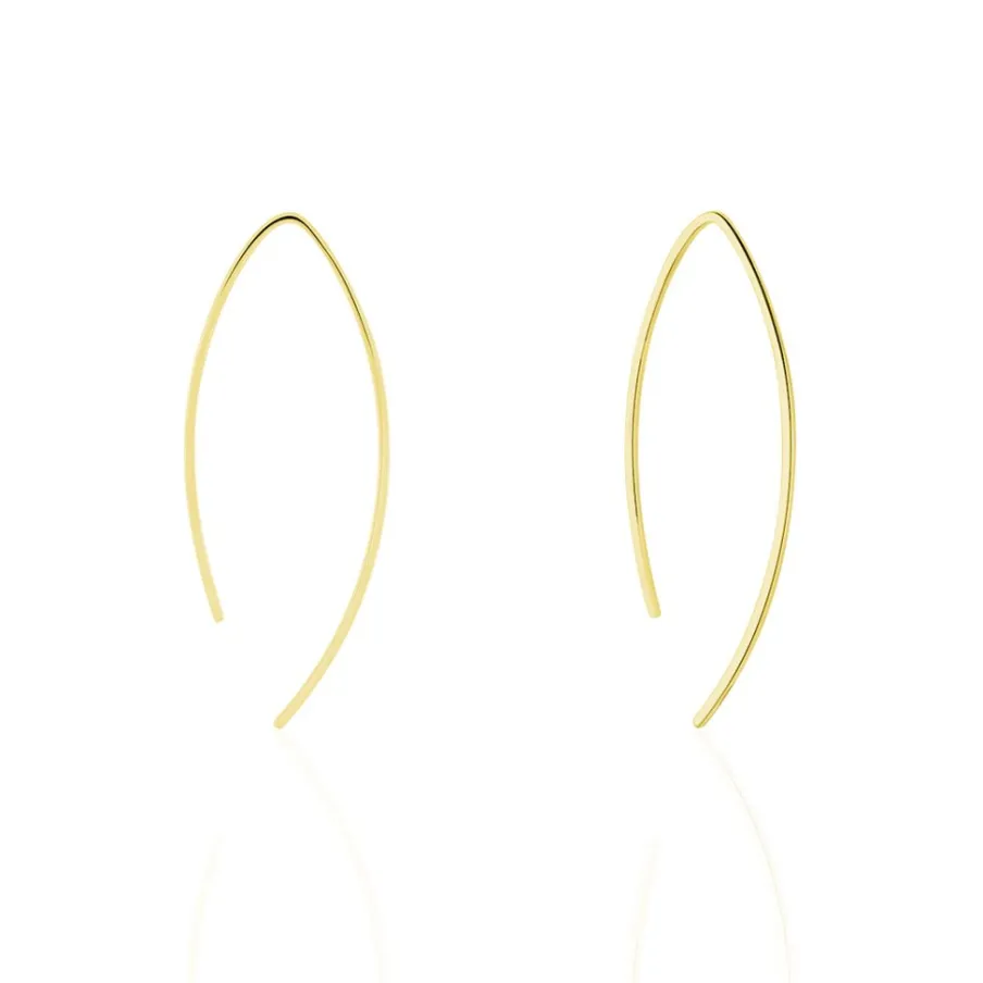 Histoire d'Or Créoles Helle Amande Or Jaune