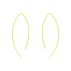 Histoire d'Or Créoles Helle Amande Or Jaune